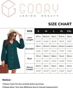 img 1 attached to 👗 GOORY Women's Burgundy Sleeve Dresses - Optimized Clothing and Dress Selection