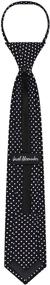 img 1 attached to Stylish Jacob Alexander Polka Dotted Zipper Boys' Accessories: A Must-Have for Neckties!
