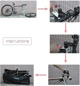 img 2 attached to 🚲 Erasky Bike Folding Travel Bag: 26 Inch 1680D Padded Carrier for Waterproof Mountain Bicycle Transport - 130cm82cm