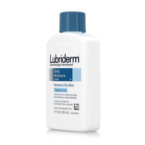 img 2 attached to 🧴 Lubriderm Daily Moisture Hydrating Unscented Body Lotion with Vitamin B5 - Non-Greasy and Fragrance-Free | 1 fl. oz | Ideal for Normal to Dry Skin