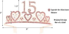 img 2 attached to 15th Birthday Gifts for Girls: Tiara, Sash, Decorations, Crown & Party Supplies