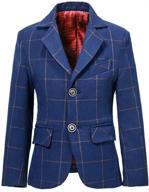 🧥 boys' sport coat: plaid little dress blazer for suits and sports clothing logo