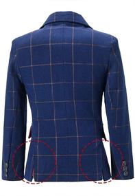 img 3 attached to 🧥 Boys' Sport Coat: Plaid Little Dress Blazer for Suits and Sports Clothing