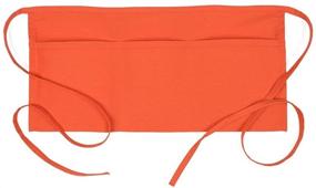 img 1 attached to Fame Original 3 Pocket Waist Apron 18132 in Orange - Unisex, One Size Fits Most - Versatile and Stylish Apron