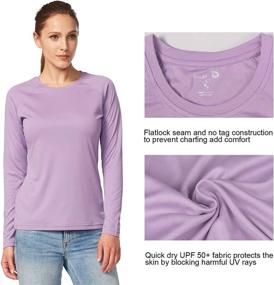 img 1 attached to 👚 BALEAF Women's SPF 50+ Sun Protection Long Sleeve Shirts – Quick Dry Lightweight T-Shirt for Outdoor Hiking, Running, and Fishing