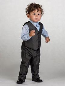 img 2 attached to Shiny Penny Boys Formal Suit Set with Necktie, Sizes 3-7