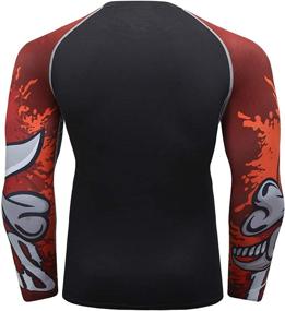 img 2 attached to 👕 Fanii Quare Men's Soft Fit Long Sleeve Workout Rashguard: Advanced Cooling and Compression Fitness Shirt