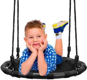 img 4 attached to 🎠 Sorbus Spinner Swing - Top Sports & Outdoor Play Playground Accessories