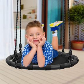 img 3 attached to 🎠 Sorbus Spinner Swing - Top Sports & Outdoor Play Playground Accessories