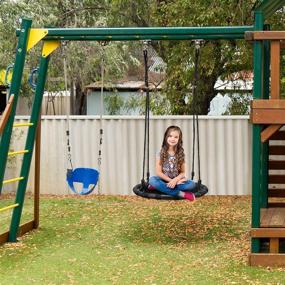 img 2 attached to 🎠 Sorbus Spinner Swing - Top Sports & Outdoor Play Playground Accessories