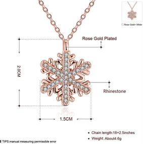 img 2 attached to ❄️ Кристальный подвес на ожерелье "Снежинка Swarovski Elements" для женщин, дам, мам и девочек-подростков