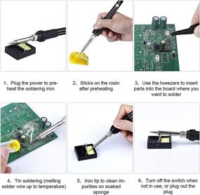 img 3 attached to Soldering Electronics Adjustable Temperature Desoldering Industrial Power & Hand Tools