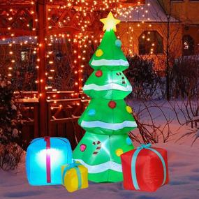 img 4 attached to Надувное многоцветное рождественское украшение DearHouse