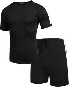 img 2 attached to COOFANDY Tracksuits Contrast Tracksuit Bodybuilding Men's Clothing for Active