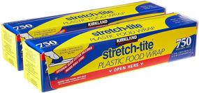 img 3 attached to 📦 Kirkland Signature Stretch Tite Plastic Wrap Pack, 750ft x 1in (1500 Sqft), 2-Pack