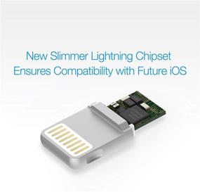 img 1 attached to 📱 Просто Mobilе AluCable Flat Lightning Connector для iPhone, iPad и iPod - высокоскоростной алюминиевый 2,4A, черный / синий (DC-268BL)