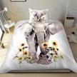 lovinsunshine children comforter elephant sunflower logo