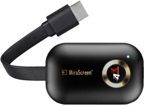 img 1 attached to 📱 SmartSee 2.4G HDMI Wireless Display Receiver for iPhone, Mac, iOS, Android to TV Projector - WiFi 4K 1080P Mobile Screen Cast Mirroring Adapter Dongle with Miracast, Airplay, DLNA - No Switching