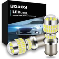 🔆 boaosi 1156 led лампы ba15s p21w 7506 led лампы для фар заднего хода/фар - 6000k белый высокая мощность 4014 78-smd, набор из 2 штук логотип