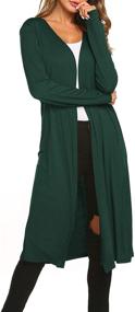 img 3 attached to BLUETIME Lightweight Duster Cardigans: Women's Swimsuit & Cover Up Clothing