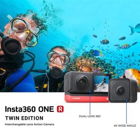 img 1 attached to 📸 Insta360 ONE R Twin Edition: камера 360 + 4K широкий угол + карта памяти SanDisk 64 Гб + верхний комплект аксессуаров