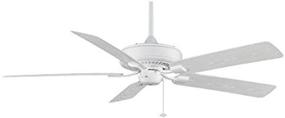 img 4 attached to 🌀 Fanimation Edgewood Deluxe Wet Ceiling Fan - 60 inch - White Finish with Pull-Chain - Model TF971WH