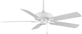 img 3 attached to 🌀 Fanimation Edgewood Deluxe Wet Ceiling Fan - 60 inch - White Finish with Pull-Chain - Model TF971WH