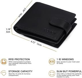 img 2 attached to 💼 GOIACII Capacity Men's Genuine Leather Wallets with Blocking Technology: Card Cases & Money Organizers