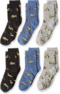country kids boys digger bulldozer excavator cotton crew socks - pack of 6: fun and functional footwear for kids logo