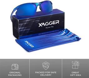 img 1 attached to Юниорские поляризованные спортивные очки Xagger для мальчиков и девочек (возраст 8-16 лет) - идеальные очки для детей, подростков, бейсбола и софтбола.
