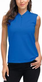 img 2 attached to 🎾 Sleeveless Tennis Polo: Women's MoFiz Active T-Shirt for Golf, Sports & Athletes