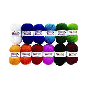 img 4 attached to Colorations Yarn Acrylic Pack 12