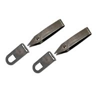 🔑 sliver gripper tweezers black oxide steel by uncle bill - set of 2 with keychain clip logo