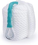 🚢 b4b bang4buck 3/8 inch three braided anchor rope - heavy duty polypropylene docking line for boat pulling, mooring and towing - thimble included, 5850lb breaking strain логотип