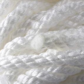 img 1 attached to 🚢 B4B Bang4Buck 3/8 Inch Three Braided Anchor Rope - Heavy Duty Polypropylene Docking Line for Boat Pulling, Mooring and Towing - Thimble Included, 5850LB Breaking Strain