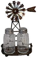 whimsical windmill salt and pepper shaker set: quirky kitchen décor logo