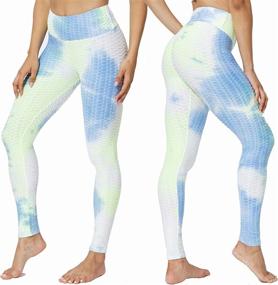 img 1 attached to 👖 Trendsetting CHOFOTUE TikTok Bubble Leggings: Enhancing Workout Butt Lift Leggings for Women - High Waist Yoga Pants Ideal for Running and Tight Fitness