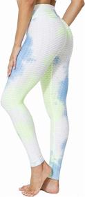 img 4 attached to 👖 Trendsetting CHOFOTUE TikTok Bubble Leggings: Enhancing Workout Butt Lift Leggings for Women - High Waist Yoga Pants Ideal for Running and Tight Fitness