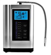 advanced alkaline water ionizer: -500mv orp, ph 3.5-10.5 purifier machine, home water filter with 7 settings, 6000l per filter, auto-cleaning, intelligent voice (silver) logo