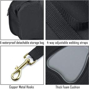 img 2 attached to Deluxe Padded Kayak Seat with Adjustable Backrest Support - WOOWAVE Canoe Seat for Fishing & Boating, Comfortable High Back Cushioned Seat with Detachable Storage Bag