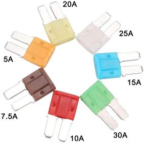 img 3 attached to 🚗 ACBungji Автомобильный набор предохранителей Micro II 2 Blade - 35 штук, 5А 7.5А 10А 15А 20А 25А 30А ATO ATC – Идеально подходит для SUV, грузовика и автобуса.