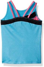 img 2 attached to 🤸 Girls' Jacques Moret Colorblock Gymnastics Clothing