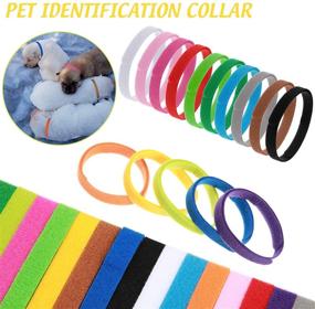 img 1 attached to 🐶 Newborn Puppy ID Collars - 60 Multicolor Whelping Collars for Pet Dogs and Cats