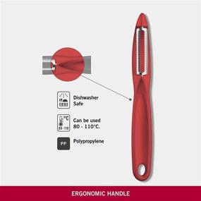 img 1 attached to 🔪 Victorinox VIC-7.6075.1 Specialty Knives & Tools Peeler Serrated Red, Multi – Premium Multi-Purpose Peeler for Effortless Food Preparation