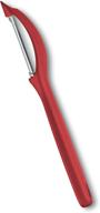 🔪 victorinox vic-7.6075.1 specialty knives & tools peeler serrated red, multi – premium multi-purpose peeler for effortless food preparation logo