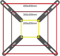 📺 mount plus 201f adapter bracket: convert vesa 200x200mm to vesa 400x400mm & 300x300mm for 32-55" flat panel tvs logo