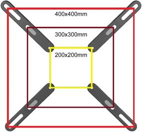 img 2 attached to 📺 Mount Plus 201F Adapter Bracket: Convert VESA 200x200mm to VESA 400x400mm & 300x300mm for 32-55" Flat Panel TVs