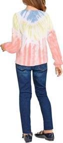 img 1 attached to 👚 Luvamia Girls Tie Dye Sweatshirts: Stylish Hoodie for Casual Crewneck Long Sleeve Look