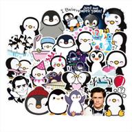 waterproof mr. popper's penguin stickers - set of 50 for laptops, motorcycles, skateboards, and more - decorate luggage, bike, or create graffiti patches logo