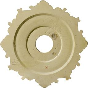 img 1 attached to 🏢 Ekena Millwork CM18RL Riley Ceiling Medallion - 18"OD x 3 1/2"ID x 1 1/2"P - Factory Primed - Fits Canopies up to 4 5/8